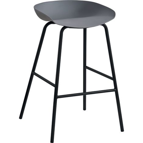 Sedia da bancone design grigio. Collezione SIRA (1/5)