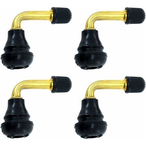 Lot 4 Valves Pneu – Tubeless, PVR70, 32,5 mm, Coudée (1/3)