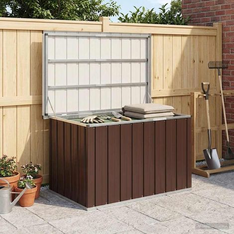 vidaXL Coffre de rangement de jardin Marron 109x67x65 cm (1/5)