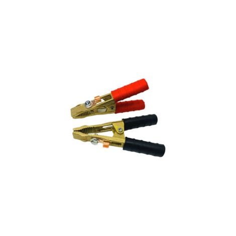 Kit 2 pinces pro(+ et ) en laiton de batterie ou de demarrage 250B,Pinces de demarrageou de batterie
