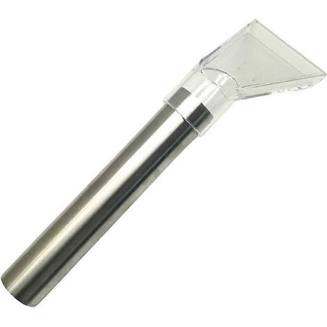 Tête de raclette transparente et tube en acier inoxydable pour aspirateur eau et poussière - Embout transparent pour tapis et sols (1/5)