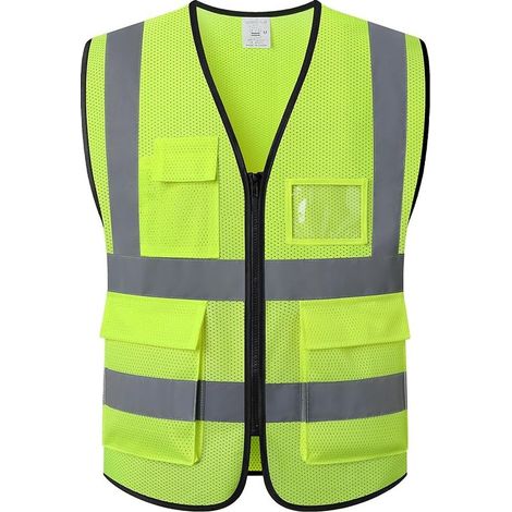 Gilet de sécurité réfléchissant, gilet de chantier, unisexe (1/5)