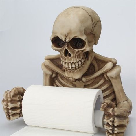 Bardusch - Porte-rouleau de papier toilette WC Crâne Halloween (1/4)