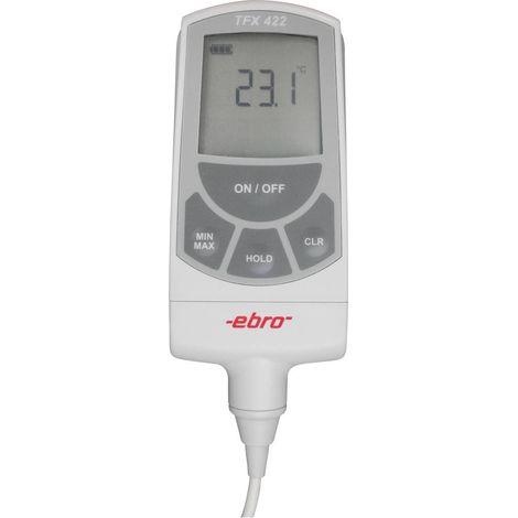 Thermomètre à sonde à piquer (HACCP) ebro TFX 422C-150 1340-5434 -25 à 50 °C sonde Pt1000 Y810171 (1/2)
