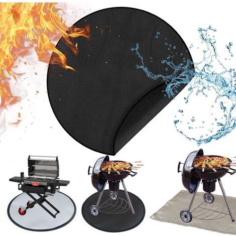 pair Camping en plein air barbecue tissu de protection résistant aux hautes températures tissu ignifuge poêle tapis de sol tapis de foyer tapis résistant à l'humidité tapis de pique-nique