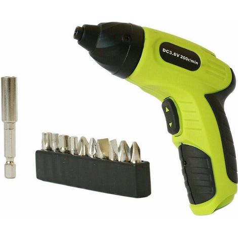 TrAdE Shop Traesio - Mini Avvitatore Trapano 13 Pezzi Cordeless 3,6 Volt 200rpm Ricaricabile 10 Punte - (1/5)