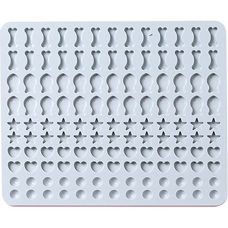 Moule À Gâteau En Silicone - 130 Alvéoles - Pour Muffins Petits Gâteaux Et Friandises Pour Chiens - Usage Four Micro-ondes Congélateur Lave-vaisselle - 1 Pièce (1/5)