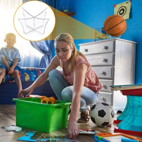 Liquidation : 1 ensemble de présentoirs pour ballons de basket, de football américain et de volley-ball supports pour ballons présentoir de basket multicolore (1/5)