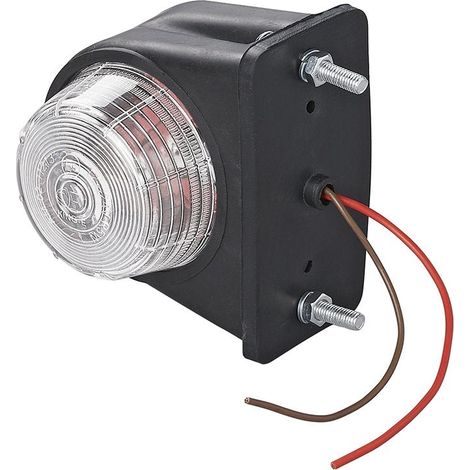 Luz de balizamiento rojo blanco 67x78mm plana