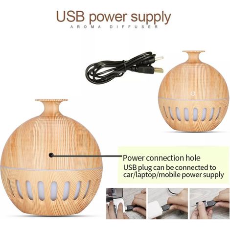 TrAdE Shop Traesio - Umidificatore Ultrasuoni Diffusore Di Aromi Oli Essenziali Per Aromaterapia Anf2 -