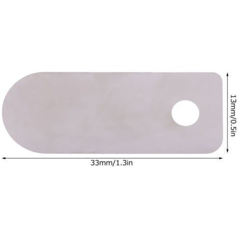 Plaque de Valve pour compresseur d'air, 30 pièces, Machine silencieuse sans huile, accessoires en aluminium de remplacement (plaque de Valve courte 13x33mm) (1/4)