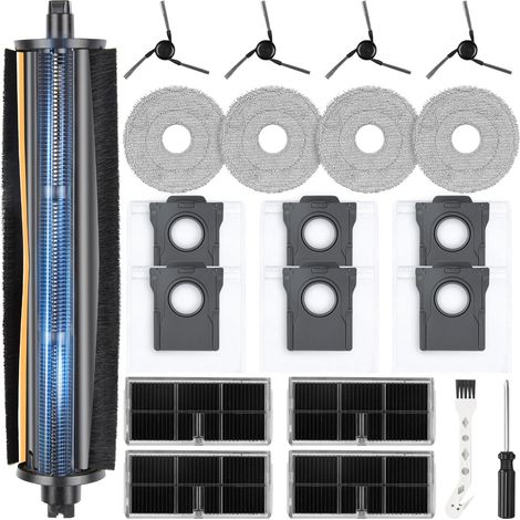 Bürste Zubehör für Dreame L10s Ultra Gen 3 / L50 Ultra AE / X40 Ultra Complete / L40 Ultra / X40 Master/Mova P50 Pro Ultra, 6 Staubbeutel 4 Seitenbürsten 4 Wischtücher 4 Filter 1 Hauptbürste (1/5)
