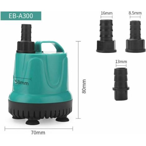 Pompa submersibila QttvbTna, filtru silentios, 220V-240V, verde/negru (1/3)