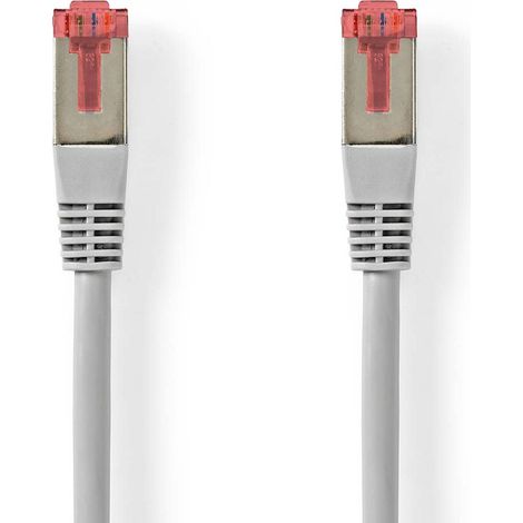 Nedis CAT6-Netzwerkkabel / RJ45 Stecker / RJ45 Stecker / SF/UTP / 20.0 m / Rund / PVC / Grau / Label