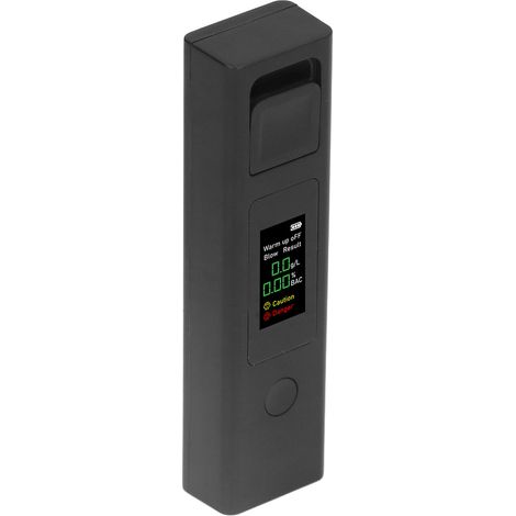 Éthylotest petit, portable, intelligent, à réponse rapide, avec écran LCD HD tricolore et chargement USB. (1/5)