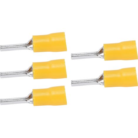 Kit de 100 connecteurs à sertir PTV5.5‑13 pour câbles 12‑10 AWG, bornes électriques professionnelles.