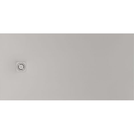 Receveur de douche extra plat en Stonex® Terran-N + Grille Twist - 1000x800mm - Perle (1/2)