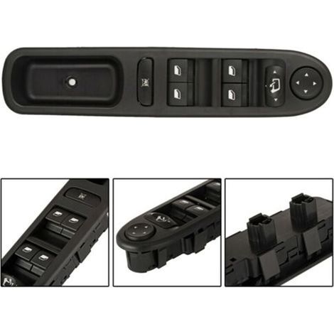 Fensterheberschalter vorne links Passend für Peugeot 207 Citroen Fensterheberschalter vorne links 6490.EH 6490EH SW-FH-PJ-612A (1/3)