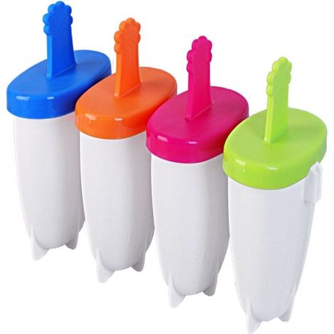 Set de 4 moldes para helados y sorbetes caseros