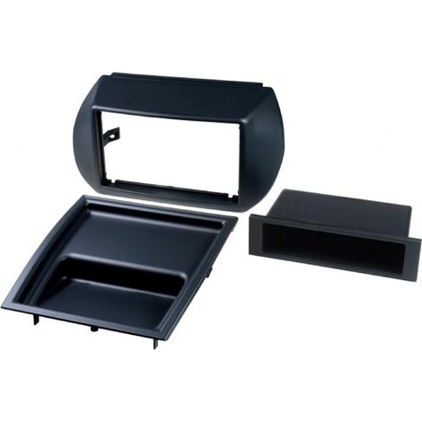 Facade autoradio 2DIN compatible avec Citroen Nemo Fiat Fiorino Qubo Peugeot Bipper