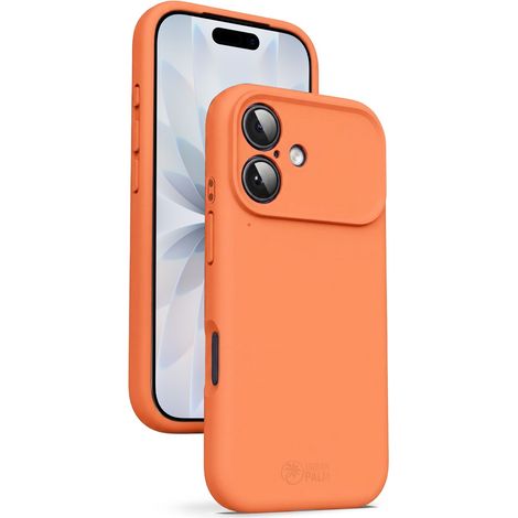 UrbanPalm Funda de silicona para iPhone 17 con MagSafe, naranja jugoso (1/5)
