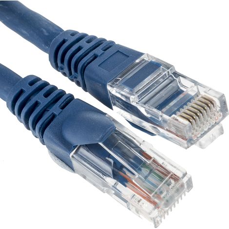 Câble Ethernet cat 5e Avec connecteur gaine LSZH Bleu / , U/UTP, 3m ( Prix pour 1 )
