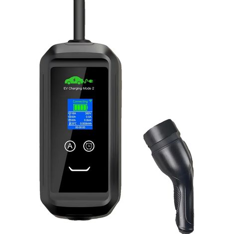 Tragbares Elektrofahrzeug-Ladegerät, Fernüberwachung, Einstellbare Ladezeit, 7.2KW App (1/2)