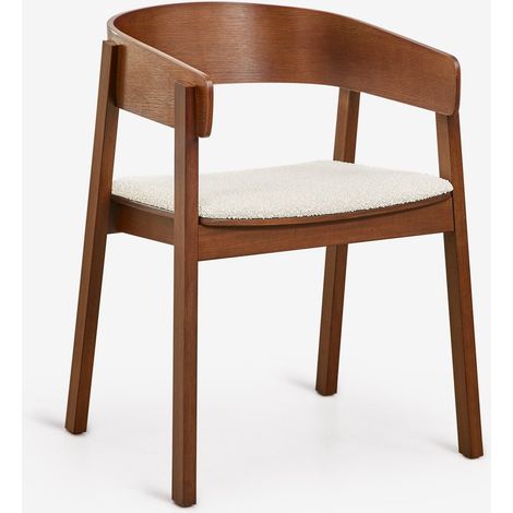 Silla de comedor con reposabrazos en madera de roble Olsen SKLUM (1/5)