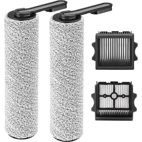Brosses de rechange pour rouleaux - Tineco - Kit Floor One S5 - 2 brosses pour rouleaux - 2 filtres