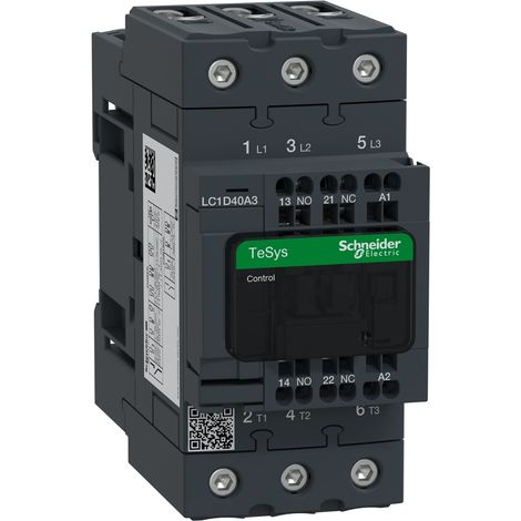 Contactor EVER 3P 40A 230VCA 50/60Hz con bobina AC3 y alta durabilidad.