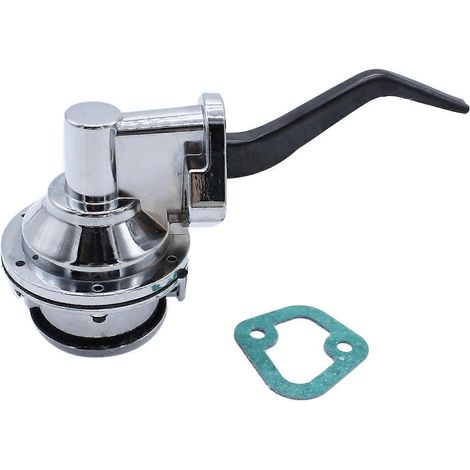 Pompe à essence mécanique chromée pour moteurs Ford Small Block SB 221, 260, 289, 302 et 351 à deux soupapes, débit 80 GPH. (1/5)