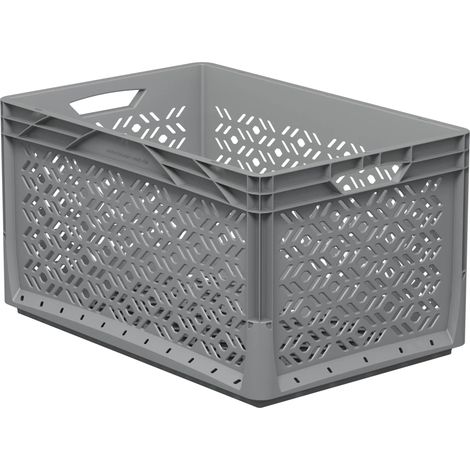Eurobox 60x40x32cm durchbrochen grau 62l (1/5)