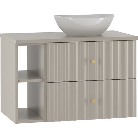 Waschtisch 80cm Izae mit 2 Schubladen, Kaschmir (1/5)