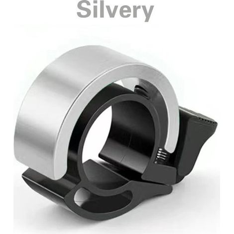 Design discreto ed elegante per biciclette (argento) (Adatto a manubri da 22 mm) Particolarmente resistente agli urti, realizzato in alluminio di alta qualità e (1/5)