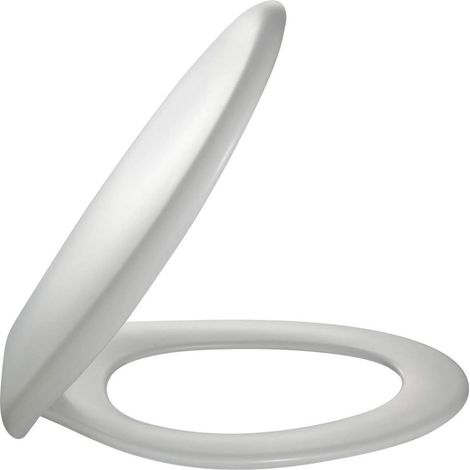 Abattant pour WC suspendu Brive, Blanc, Charnières Métal (1/5)