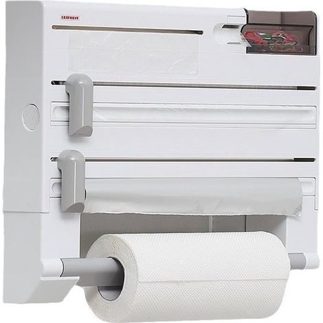 Étagère avec coupe-papier toilette – Porte-rouleau de papier toilette – Étagère de cuisine – Organisateur multifonctionnel (1/5)