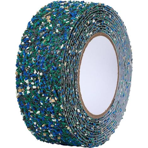 m blaues PET-Gummi-Antirutschband, 50 mm breites Antirutsch-Klebeband, rutschfester Gummistreifen, Antirutschstreifen für Treppen, Duschtreppen, Poolwannen, Nassbereiche (1/5)