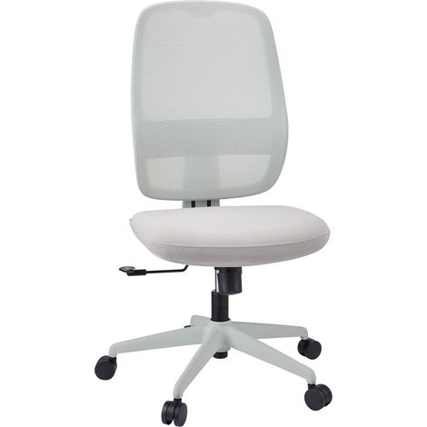 Bürostuhl / Drehstuhl Minoro W Sitz Stoff / Rücken Netzstoff weiß / taupe hjh OFFICE (1/5)