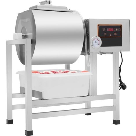 HAUTOUR Marineuse sous vide en acier inoxydable 38 l - Marineuse commerciale avec moteur de 240 W - Minuterie de 1 à 99 min - Grand marineur sous vide pour poulet, viande grillée, restaurant, maison (1/5)