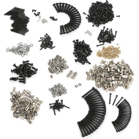 Kit de 866 vis à tête cylindrique creuse, écrous à rainure en T et accessoires pour imprimantes (1/5)