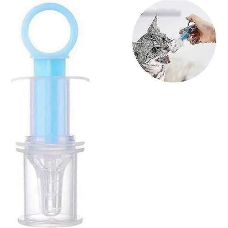 Seringue d'alimentation en plastique avec tétine et gobelet doseur pour chiens et chats Walkbee AB (1/5)