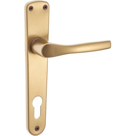 Maniglia placca yale in alluminio bica bronzato 85 mm