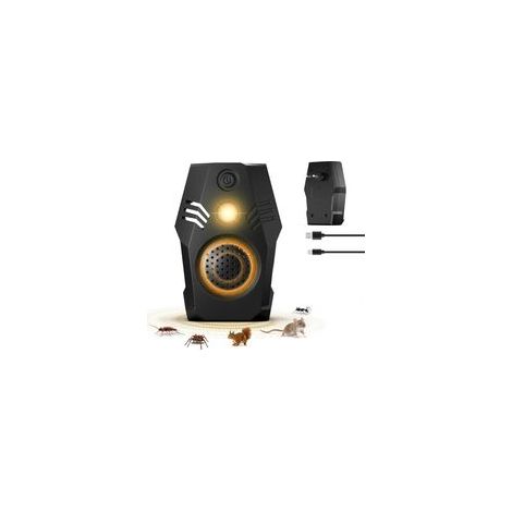 Ultrason Souris d'intérieur, Repulsif Souris à Brancher, 4 Modes et Deux Options d'alimentation Prise Anti Moustique, Anti Cafard Inoffensif pour Rats, Cafards, Insectes, Fourmis (1/4)