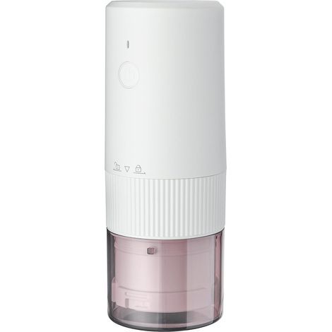 Moulin à café électrique avec meules coniques, réglages précis et réglables, portable (blanc) (1/5)