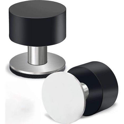 Selbstklebender Türstopper, 4 cm, schwarz, Wandschutz mit Geräuschdämmung für Zuhause und Büro (1/5)