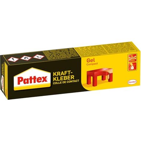 Pattex Pegamento gel compacto amarillo 50g para bricolaje
