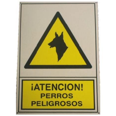 Inprovet Plattenversiegelung Gefahr Hunde 34,5 x 24,5 cm, PVC