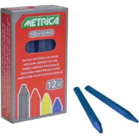 PASTELLO METRICA ESAGONALE COLORE BLU ( 1 CF : 12 PZ )