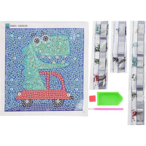 Rhinestone Painting Cartoon Stylish Design Unique Sheen Resin Sequins 5D DIY Rhinestone Painting Kit (1/5)