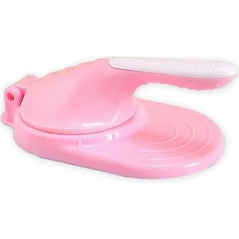 Moule en plastique pour emballer les boulettes de viande et les crêpes, ustensile de cuisine, manche rose. (1/5)